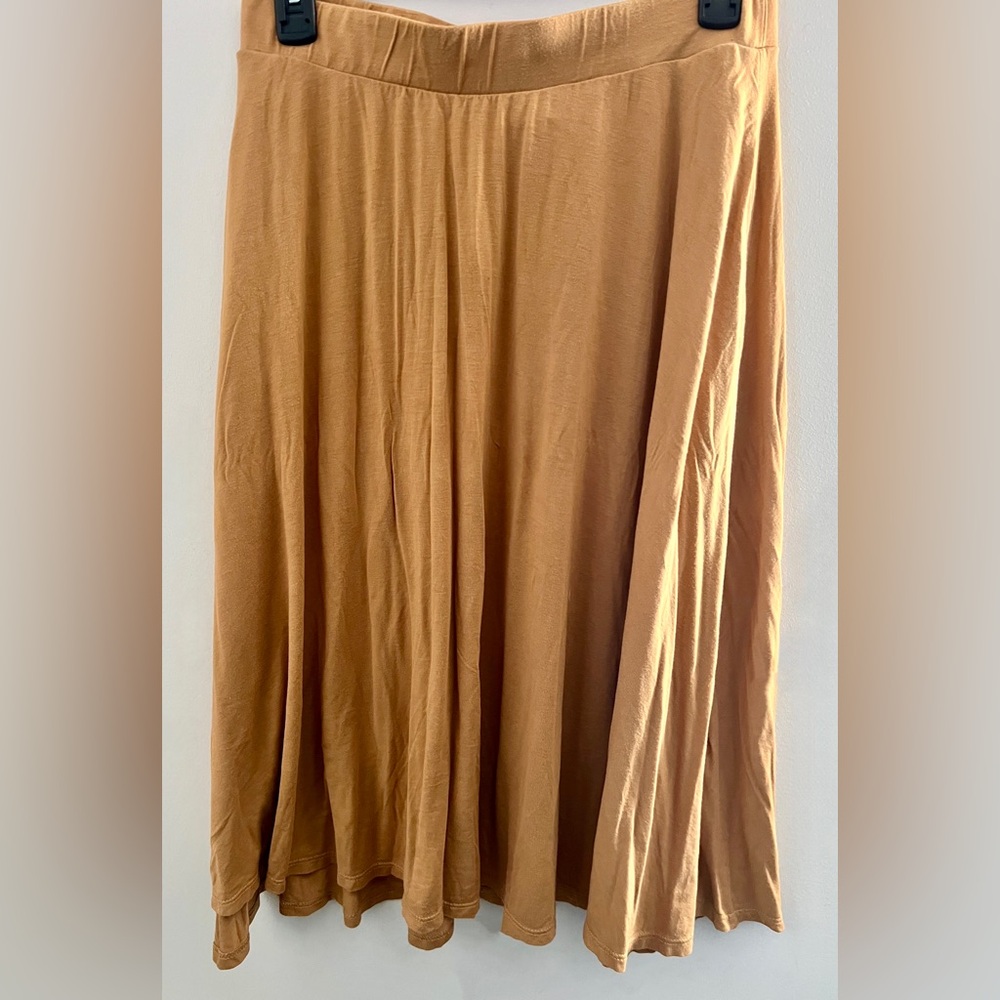 Rare Vintage ModCloth Camel A-Line Skirt Size L Made in USA